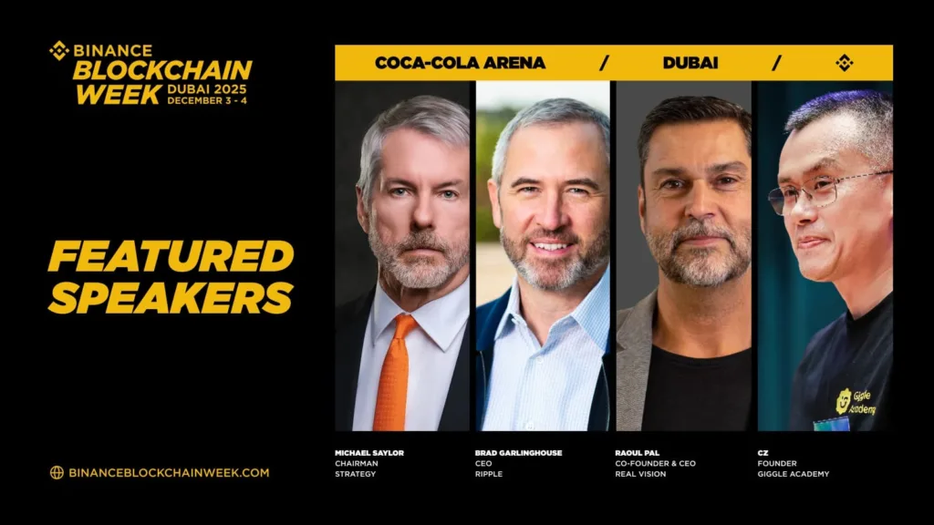 Binance Blockchain Week 2025 returns to Dubai with top global crypto leaders Binance Announces First Wave of Global Speakers for Blockchain Week 2025