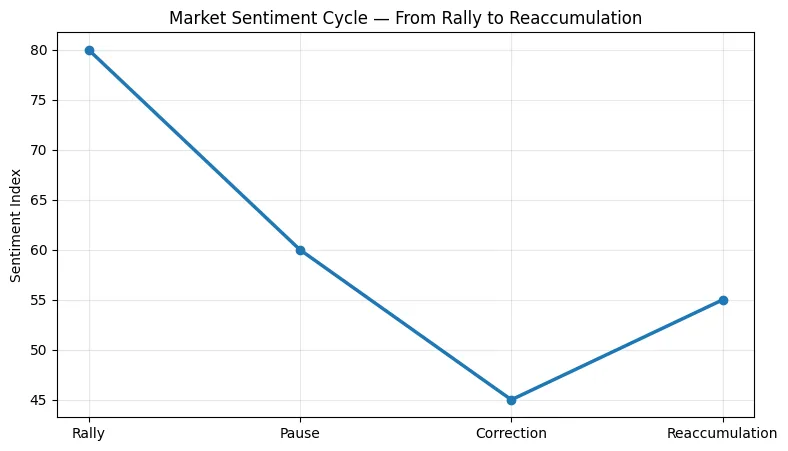 Markets pause: Why the crypto rally ended, the seven-day decline, and what it means