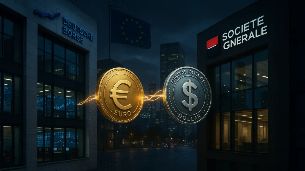Deutsche Börse, SocGen Forge bring Euro & Dollar stablecoins into Europe’s core markets