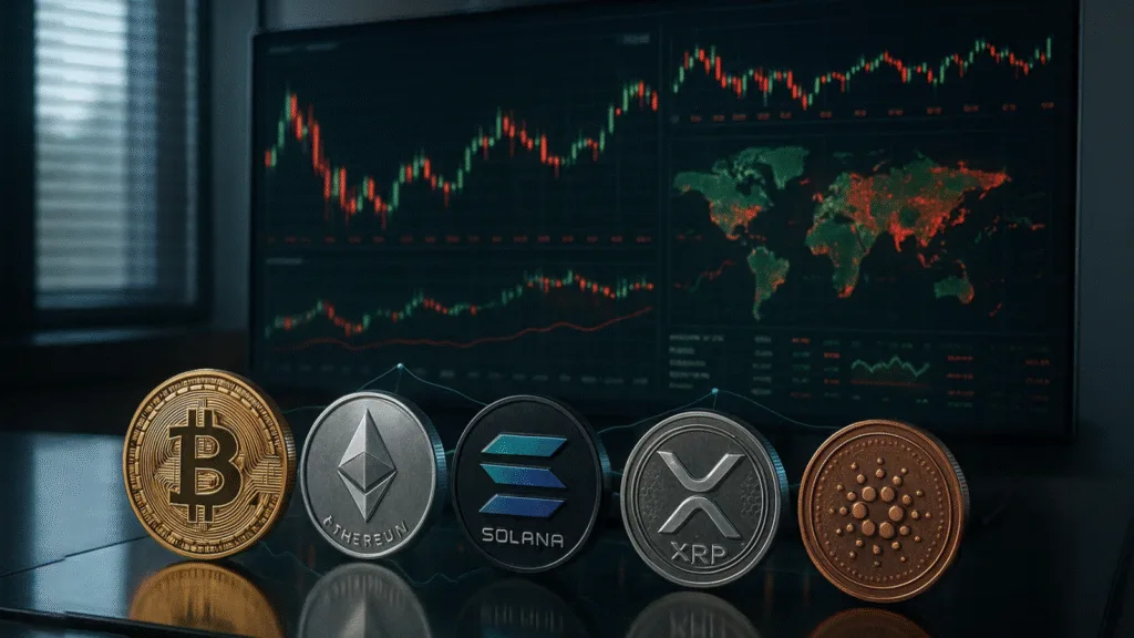 Bitcoin, Ethereum, Solana, XRP, Cardano: Top crypto tokens’ market analysis
