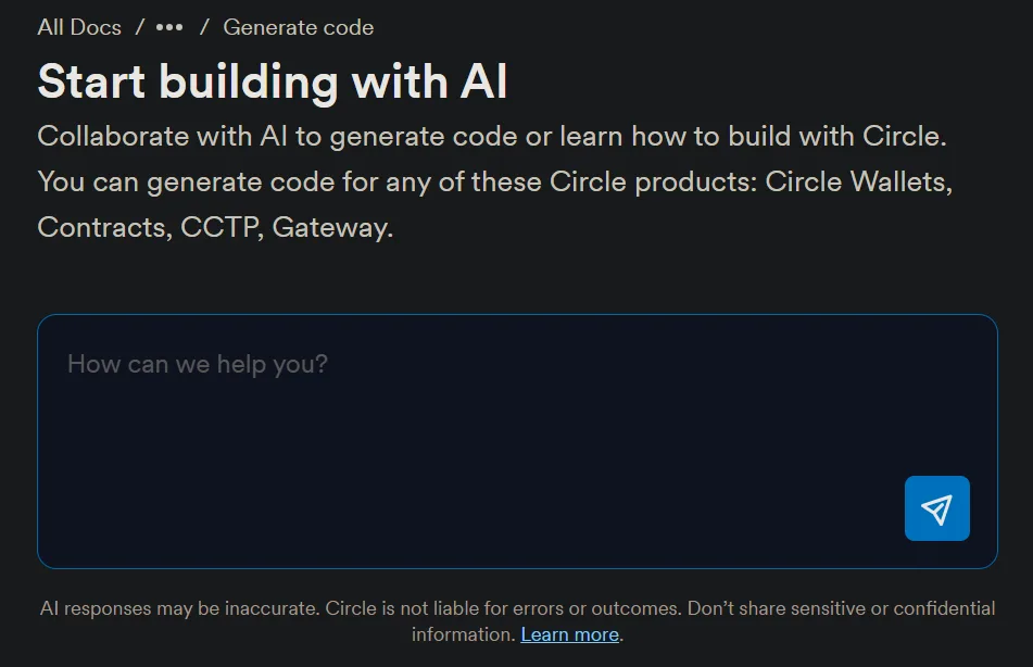 Circle launches AI developer tools to amplify product integration with USDC ecosystem Circle launches AI developer tools to amplify product integration with USDC ecosystem