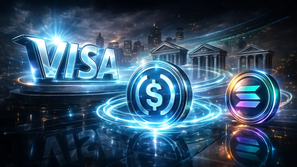 Visa launches USDC settlement for US banks on Solana blockchain