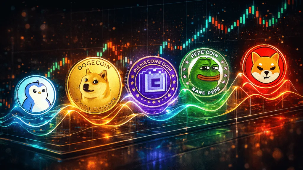 Top 5 Meme Coins price market analysis – Dogecoin, Shiba Inu, Pepe, MemeCore, Pudgy Penguins