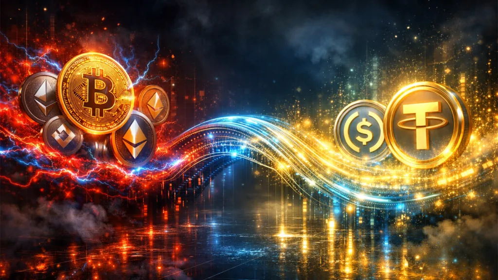 How to swap volatile assets for Stablecoins