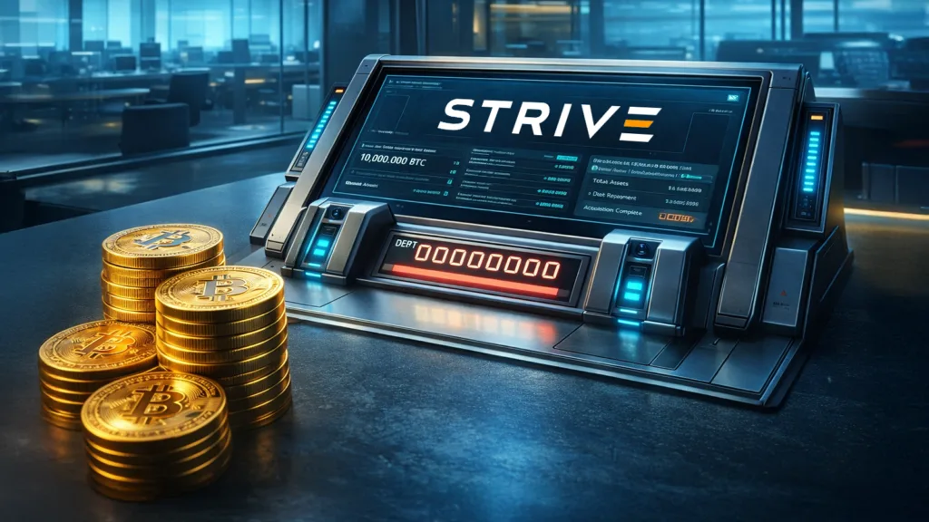 Bitcoin Treasury Firm Strive Pays Down Debt, Buys 333.9 BTC Post Acquisition