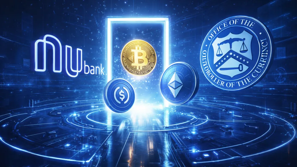 Brazilian crypto-friendly digital bank Nubank secures conditional approval from the OCC to establish a US national bank.