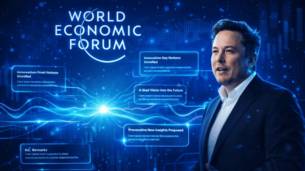 Here's everything Elon Musk said in his surprise appearance at Davos