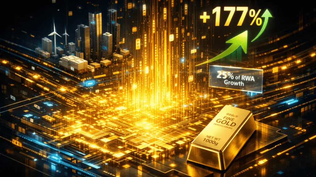 Tokenized gold drives 25% of RWA growth in 2025 with 177% surge