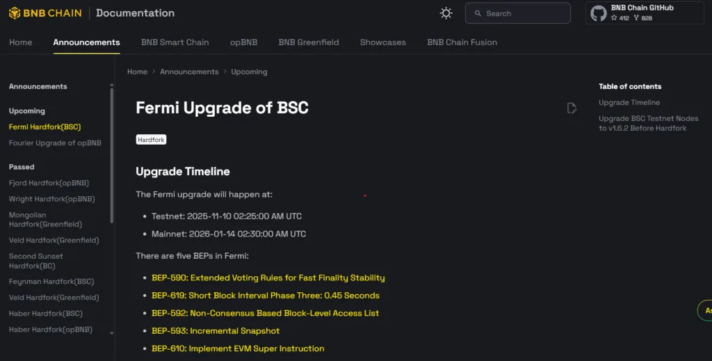BNB chain activates Fermi hard fork to deliver sub-second finality BNB chain activates Fermi hard fork to deliver sub-second finality