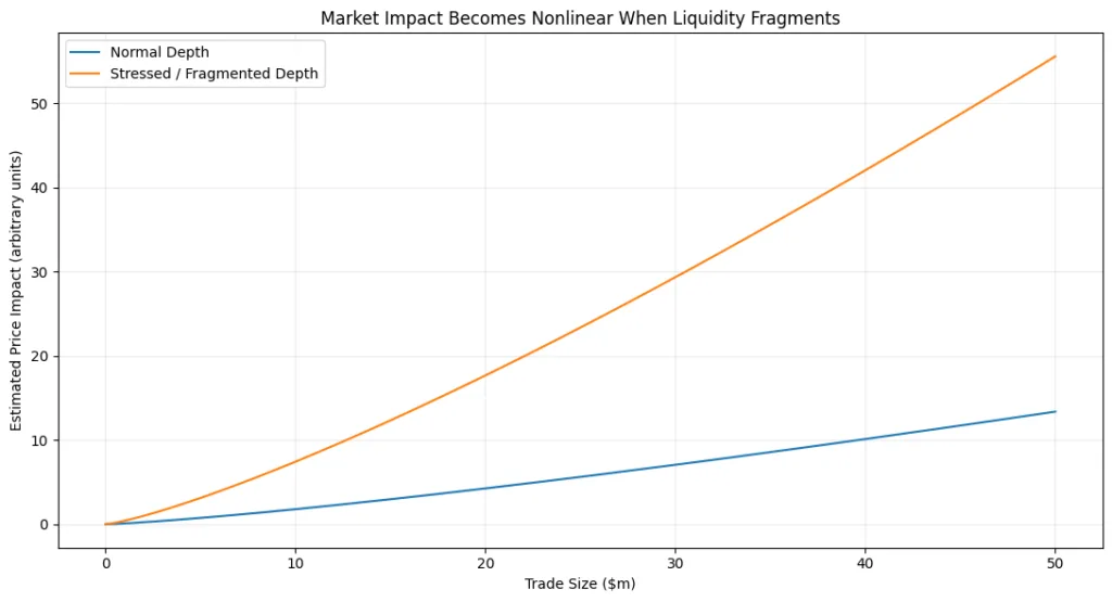 Liquidity spirals and market impact in Decentralized finance Liquidity spirals and market impact in Decentralized finance