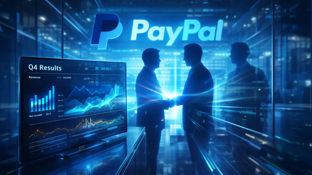 PayPal posts Q4 earnings with leadership reshuffle