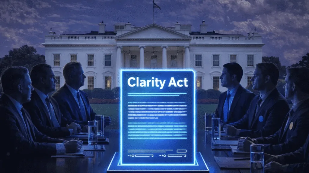 Wall Street banks, crypto leaders set to meet in Washington with landmark Clarity Act hanging in the balance