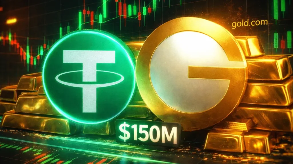 Tether Invests $150 million in Gold.com to Expand Tokenized Gold Access