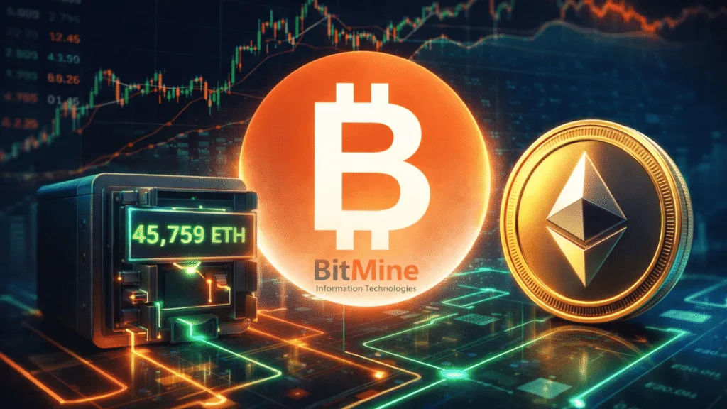 "Bitmine adds 45,759 ETH as price slips from 2025 peak"