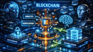 Blockchain audit trail for AI decisions