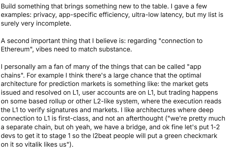 Vitalik Buterin calls on developers to prioritize innovation instead of chain proliferation Vitalik Buterin calls on developers to prioritize innovation instead of chain proliferation