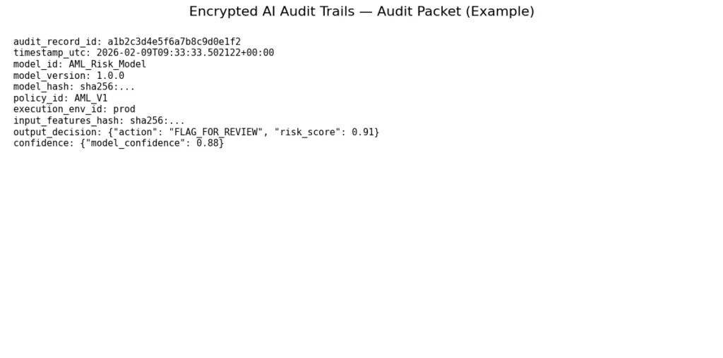 Encrypted AI audit trails for verifiable decision logging Encrypted AI audit trails for verifiable decision logging