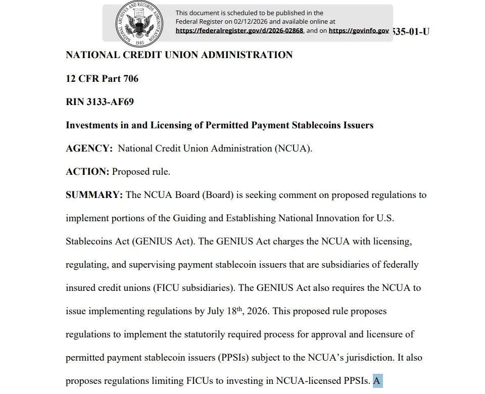 NCUA proposes federal licensing framework for credit union-affiliated stablecoin issuers NCUA proposes federal licensing framework for credit union-affiliated stablecoin issuers