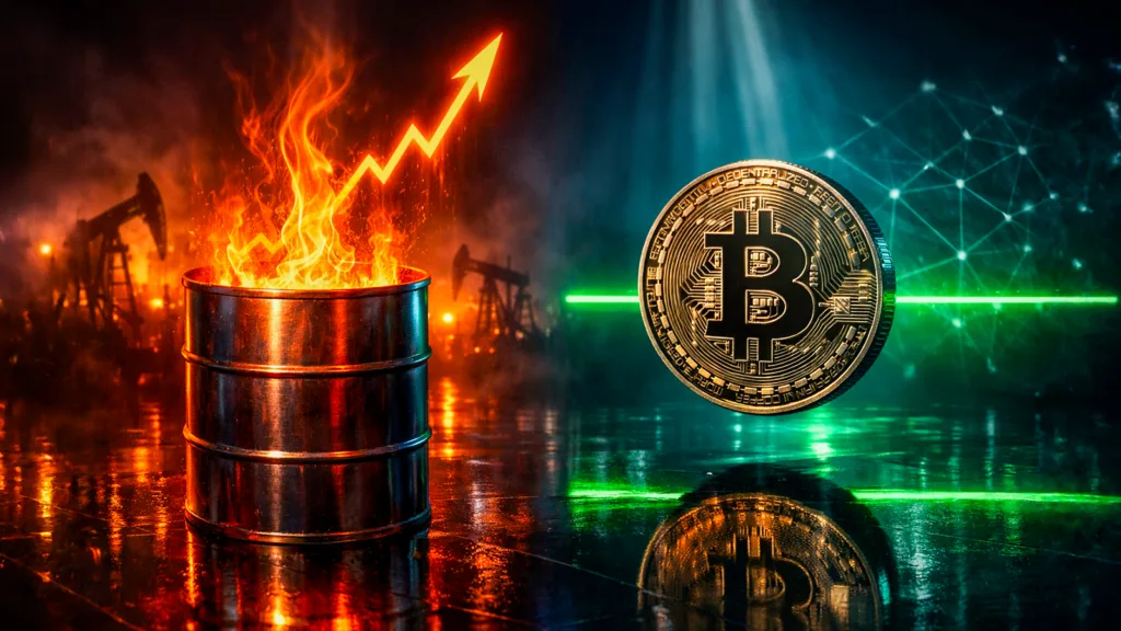 Oil prices surge to $120 per barrel while Bitcoin holds steady at $67,000