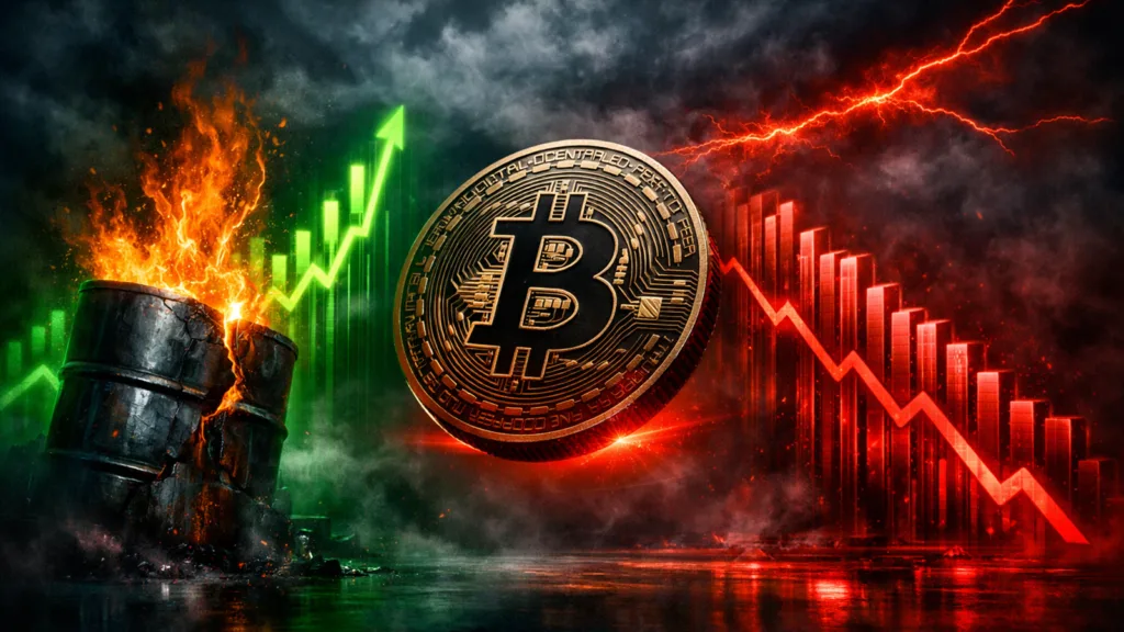 BTC declines to $68,000, oil boils, and S&P500 sheds 1.5%
