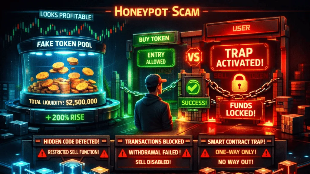 What is a honeypot crypto scam?