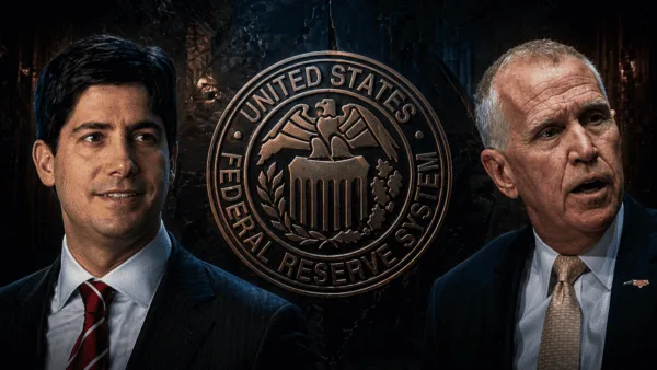 Crypto markets watch Fed chair race as Tillis backs Warsh after DOJ move