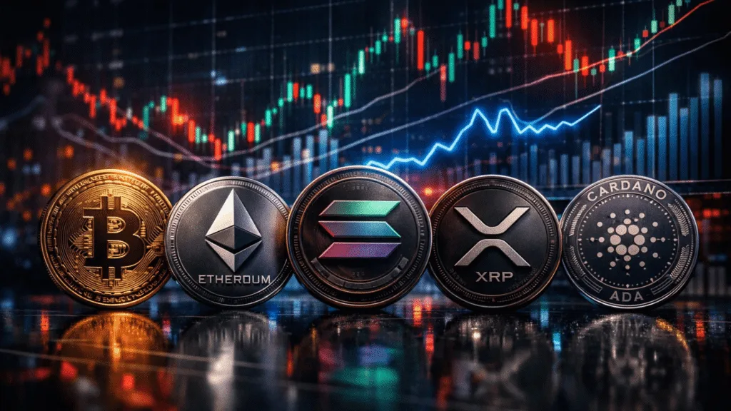 Bitcoin, Ethereum, Solana, XRP, Cardano: Top crypto tokens' market analysis
