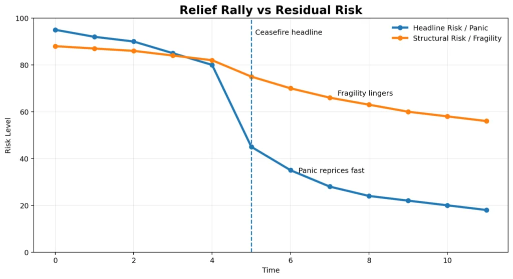 Ceasefire economics: When risk pauses but doesn’t disappear Ceasefire economics: When risk pauses but doesn’t disappear